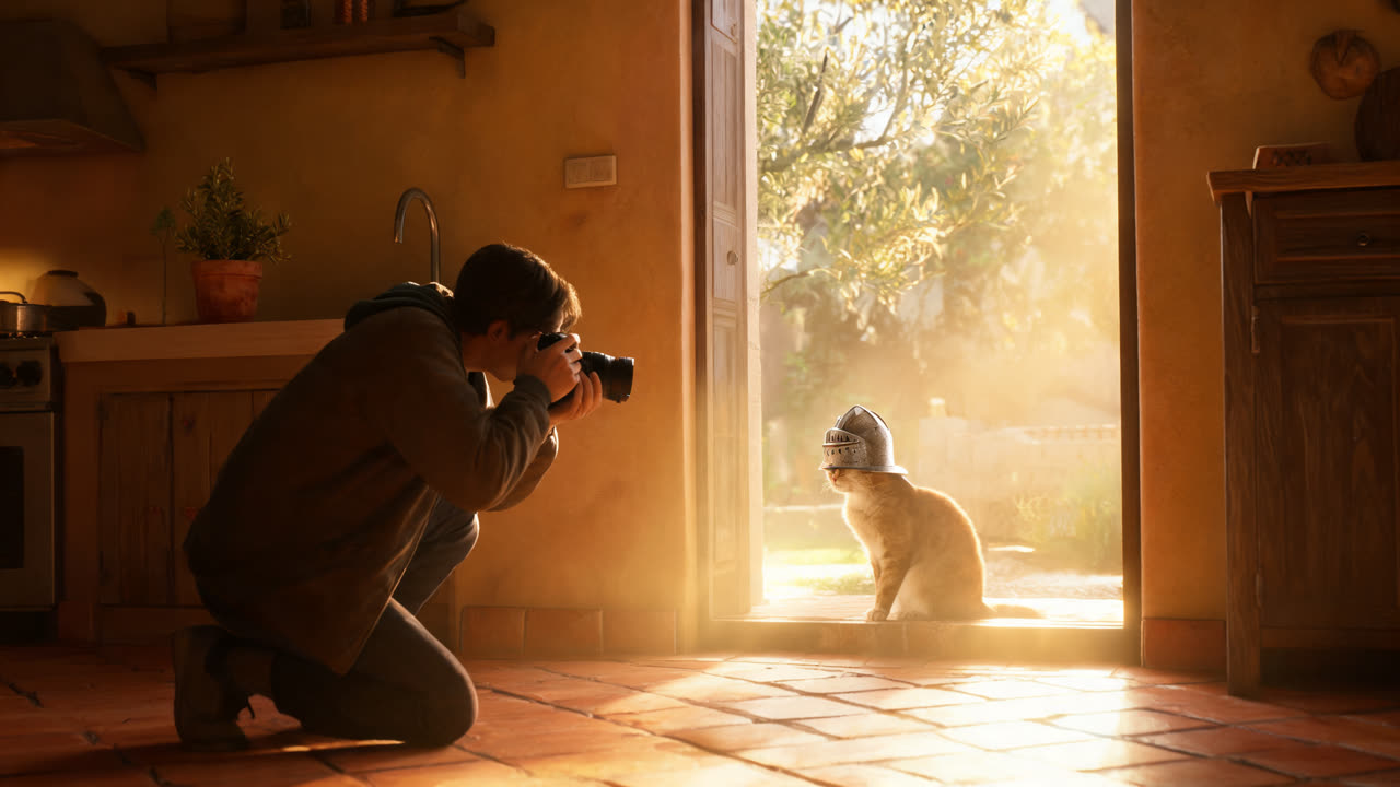 Video gatto cavaliere con Knight Cat AI: guida passo passo