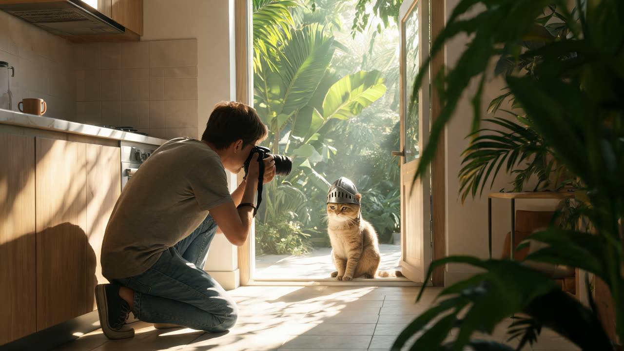 Como criar um vídeo de gato cavaleiro com IA: passo a passo