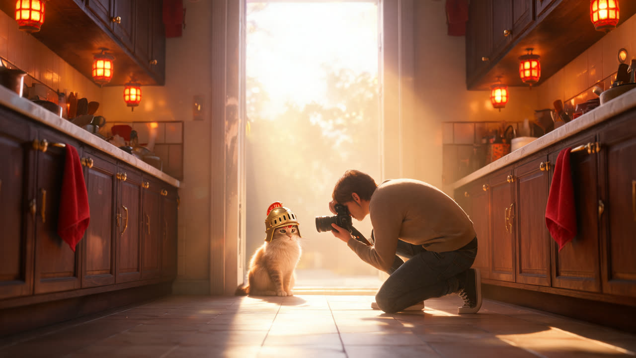 如何制作 Knight Cat AI 视频:从上传猫咪照片到下载 MP4 的完整分步指南