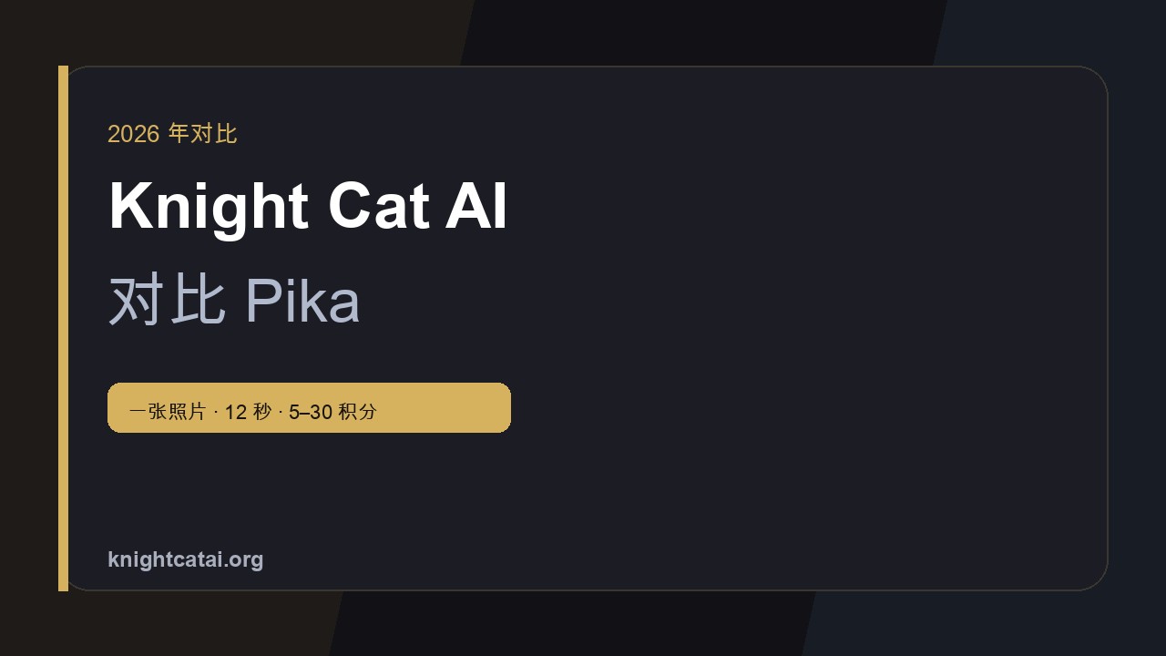 Knight Cat AI 对比 Pika:专用生成器还是通用平台?
